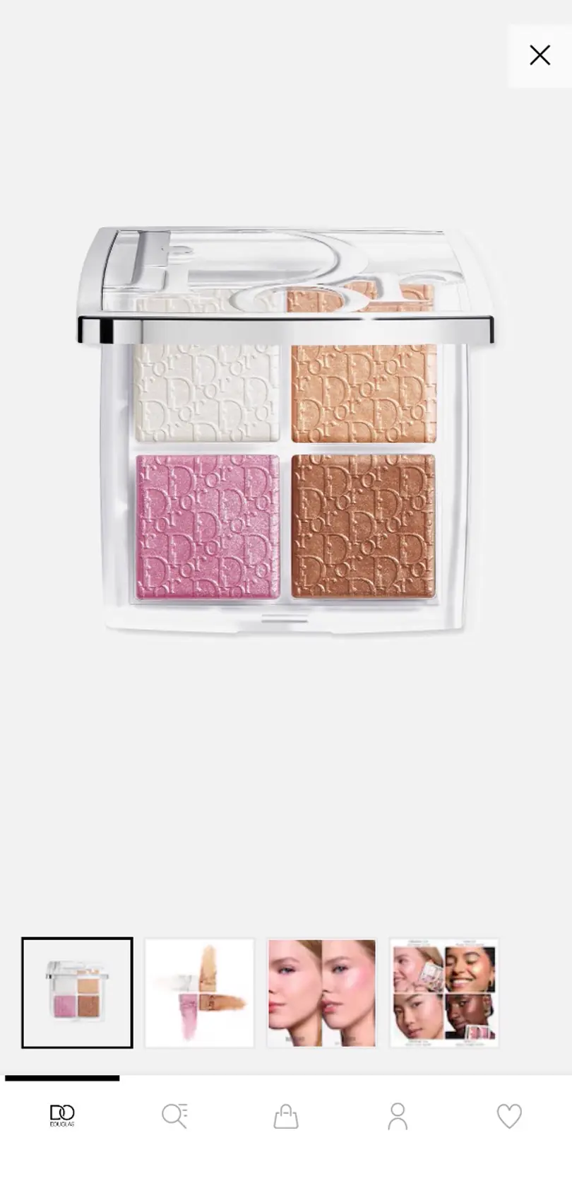 Backstage Glow Face Palette, tono universal (Dior)