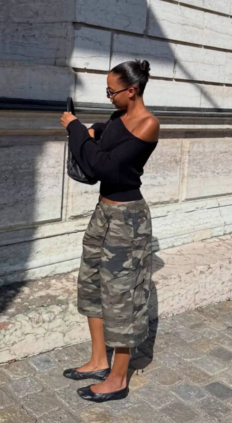 Bermudas Camo (BERSHKA)